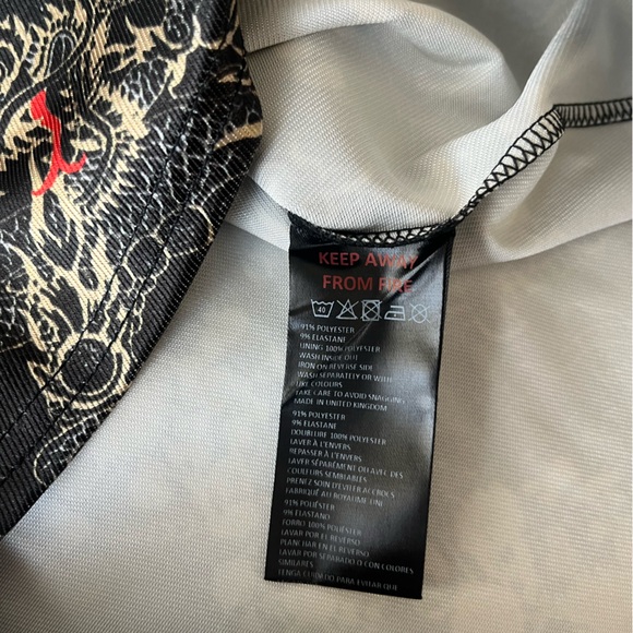 Urban Outfitters Black Dragon Satin Mini Dress - Picture 9 of 9